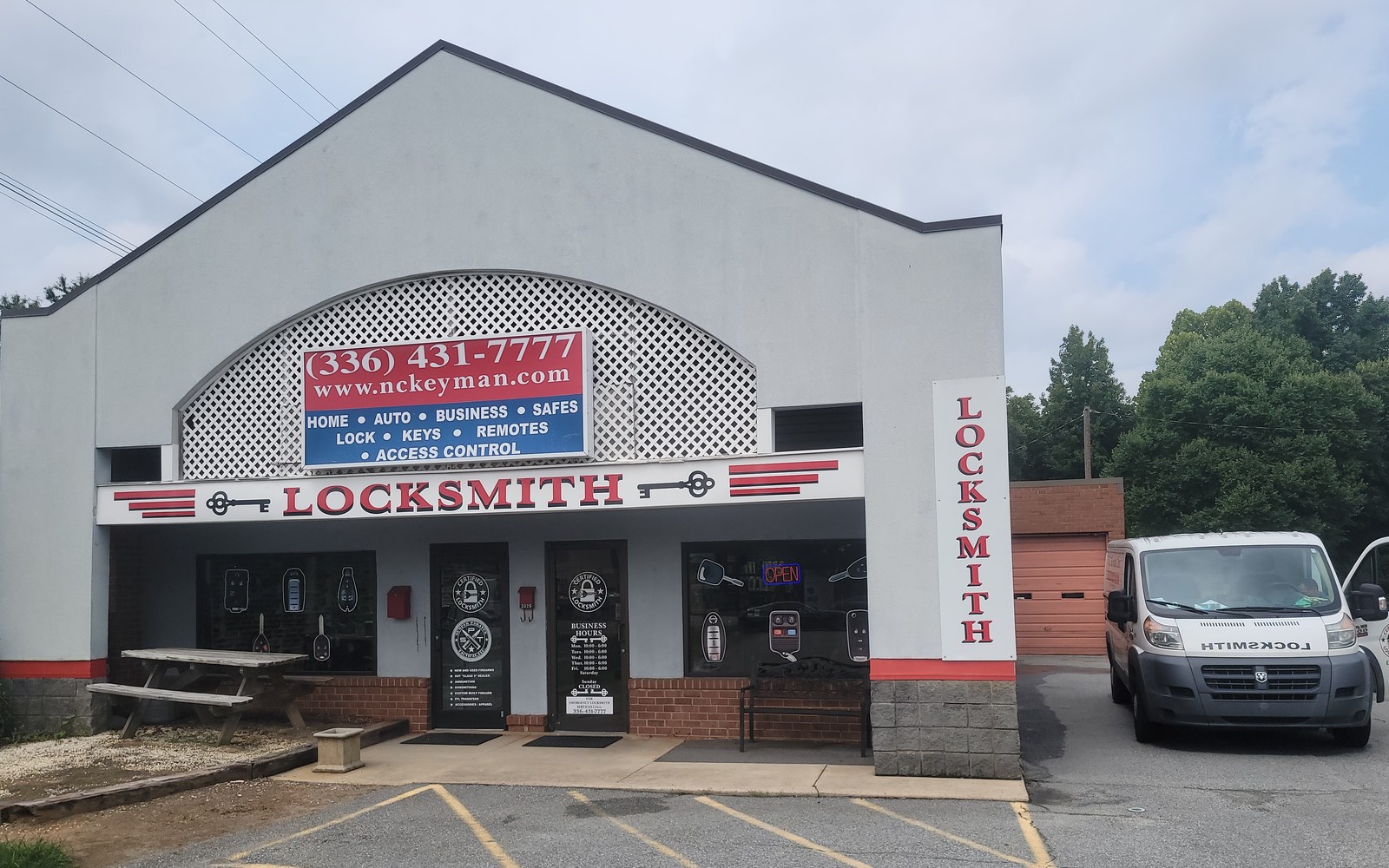 Veteran's Lock and Security Solutions storefront at 3029 S Main St, High Point, NC